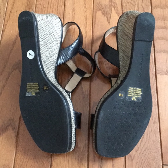Black Antonio Melani sandals size 7 - Picture 7 of 11